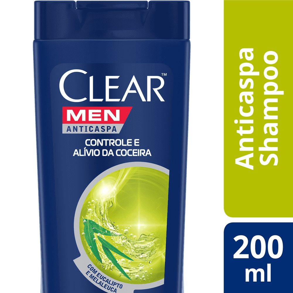 Shampoo Anticaspa Clear Men Controle da Coceira 200ml