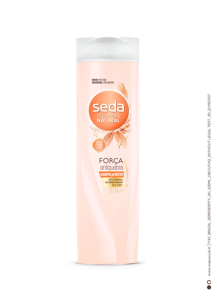 Shampoo Seda Recarga Natural Força Antiquebra 325ml