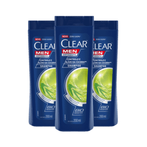 Kit 4 Shampoo Anticaspa Clear Men Controle da Coceira 200ml