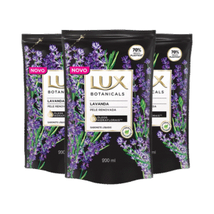 Kit 3 Sabonete Liquido Lux Refil Lavanda 200ml