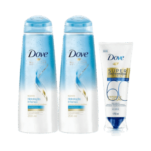 Kit 2 Shampoo Dove Infusão de Oxigênio 200ml Grátis Super Condicionador Fator de Nutrição 60 170ml