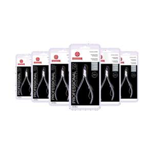 Kit 6 Alicates de Cutícula Mundial Inox 722 Cabo Curto