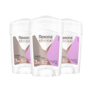 Kit 3 Desodorante Rexona Clinical Stick Women