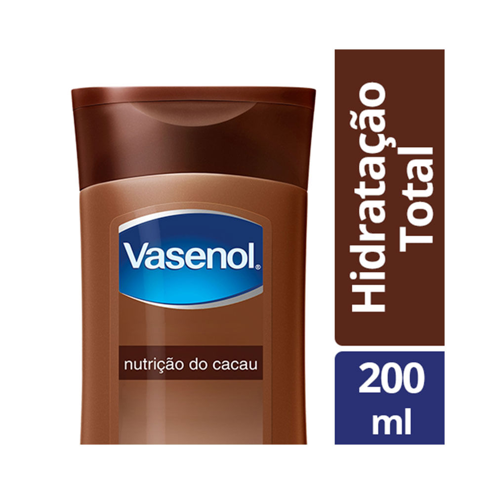 Loção Vasenol Hidratação Total Cacau 200ml