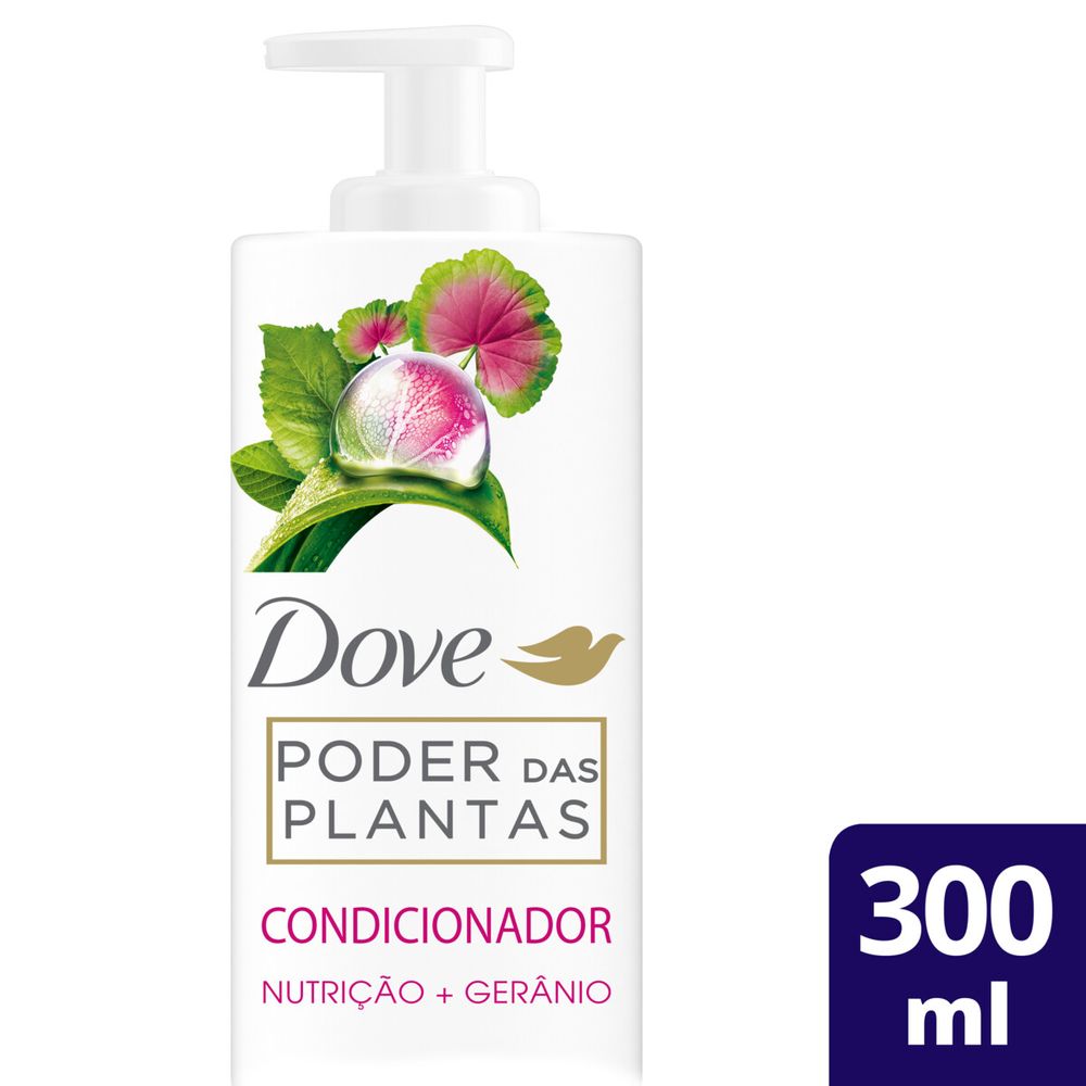 Condicionador Dove Poder das Plantas Nutrição + Gerânio 300ml