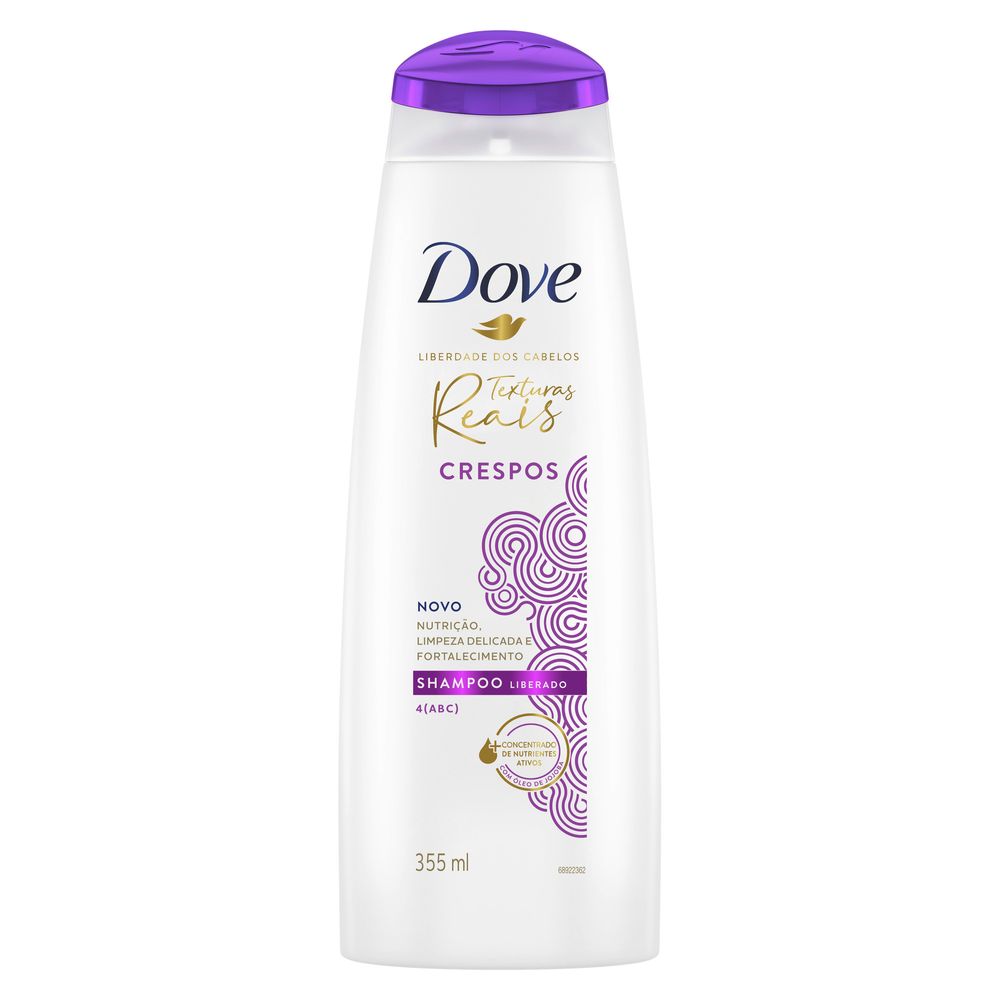 Shampoo Liberado Dove Texturas Reais Crespos 355ml