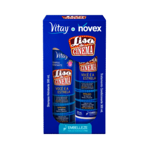 Kit Novex Liso de Cinema Shampoo 300ml + Condicionador 300ml