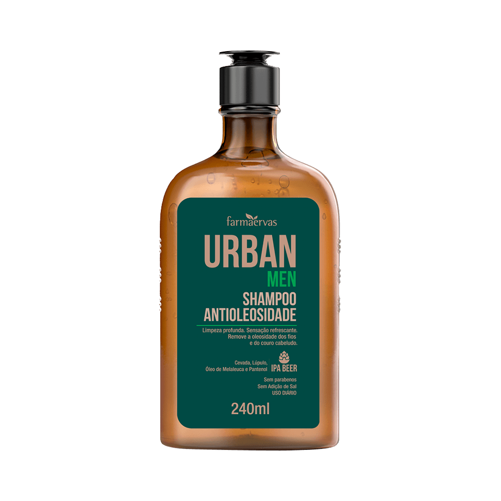 Shampoo Farmaervas Urban Men Antioleosidade 240ml