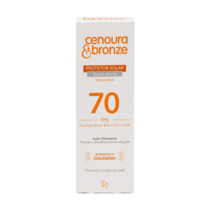 Protetor Solar Facial Cenoura e Bronze FPS 70 50g