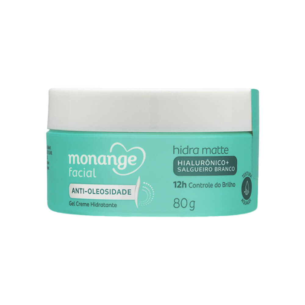 Gel Creme Hidratante Monange Facial Hidra Matte Anti-Oleosidade 80g