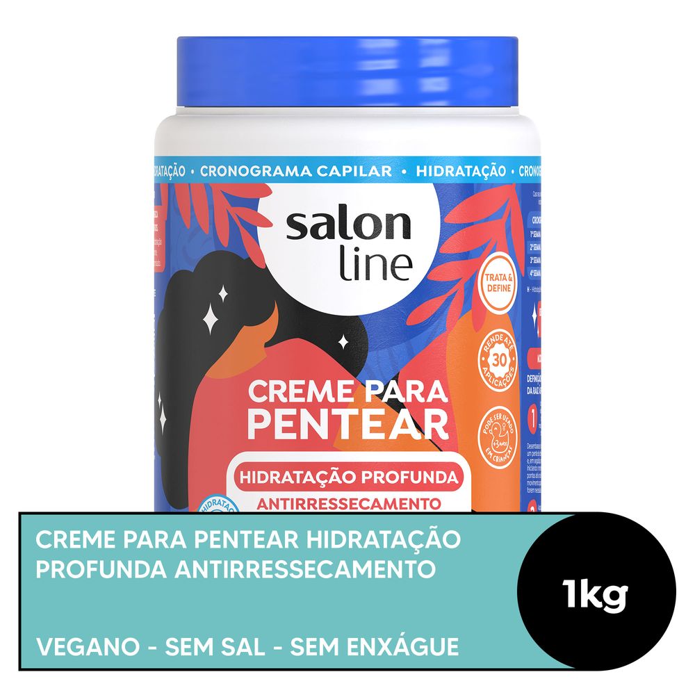 Creme Para Pentear Hidratação Profunda 1kg Salon Line