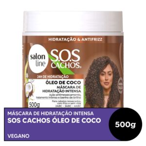 Máscara Capilar Salon Line hidratação SOS Cachos Coco Tratamento Profundo 500g