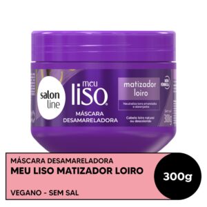 Máscara Capilar Matizadora Salon Line Meu Liso Loiro 300g