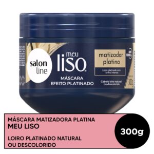 Máscara Capilar Matizadora Salon Line Meu Liso Platina 300g
