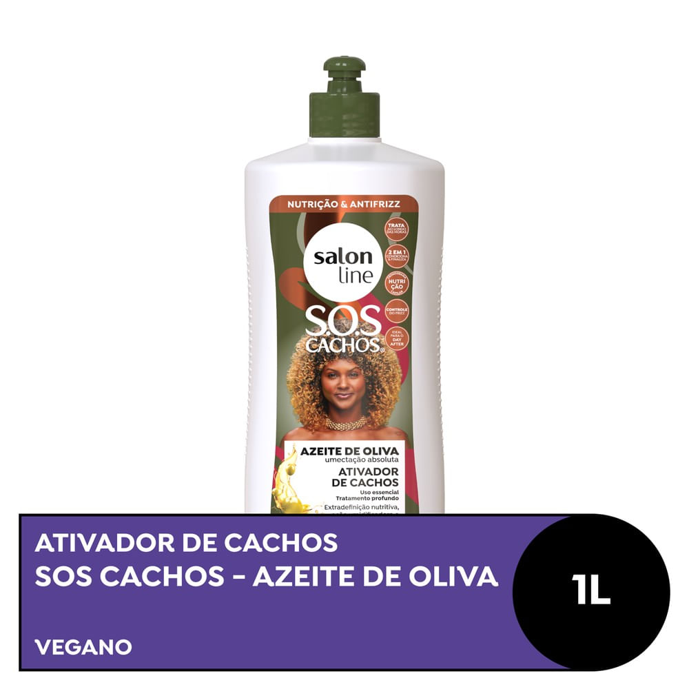 Ativador de Cachos Salon Line SOS Cachos Azeite de Oliva 1000ml