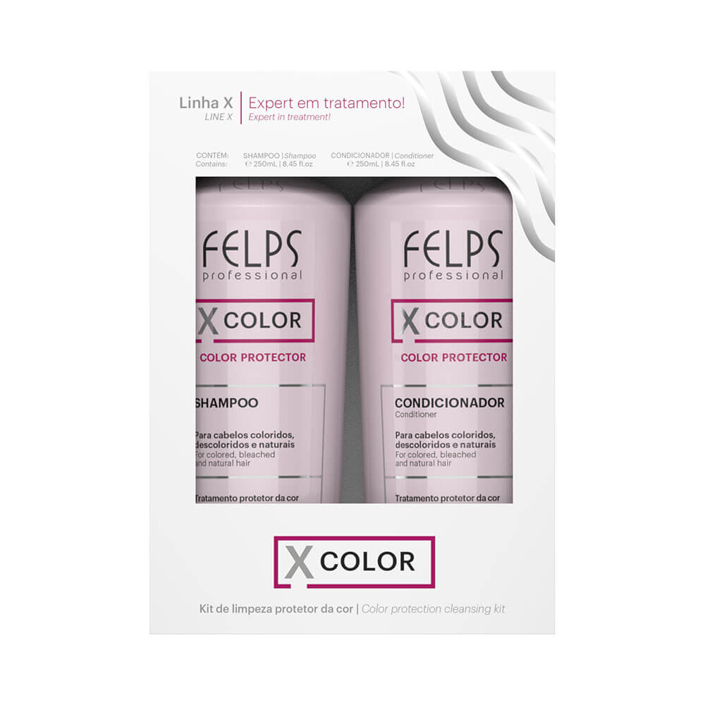 Kit Felps Duo Xcolor Protector Shampoo + Condicionador 250ml