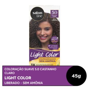 Coloração Salon Line Light Color Profissional 5.0 Castanho Claro