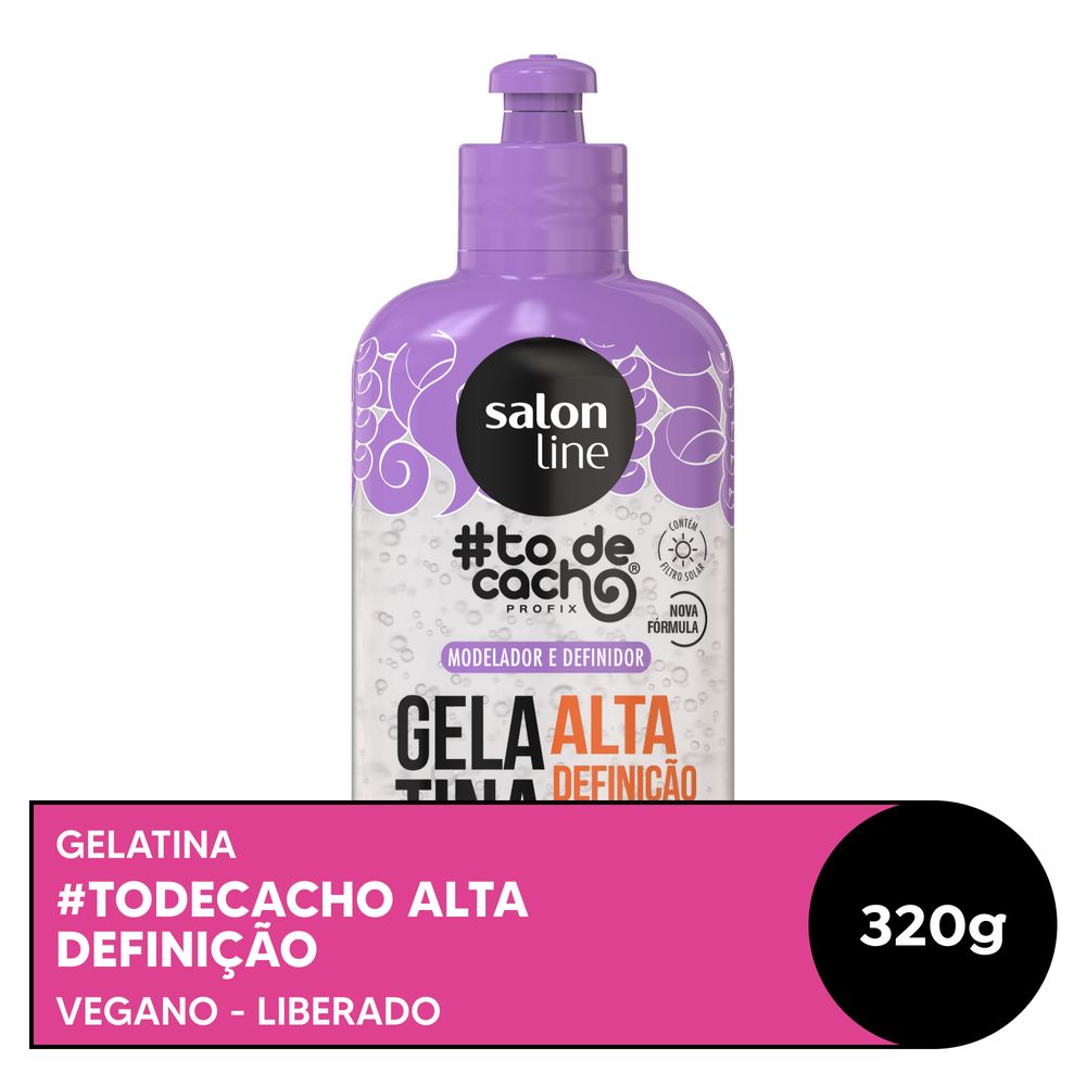 Gelatina Capilar Salon Line #ToDeCacho Alta Definição Profix 320g