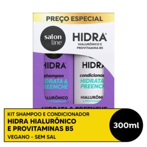 Kit Salon Line Shampoo e Condicionador Hidra Hialurônico 300ml