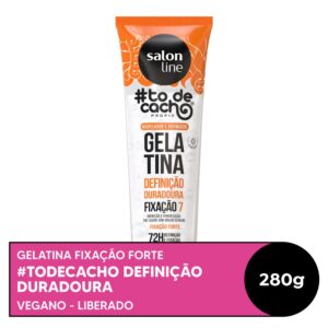 Gelatina Capilar Salon Line Fixação Forte #todecacho Estilização 280g