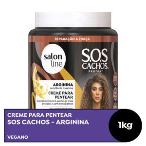 Creme Para Pentear Salon Line SOS Cachos Arginina 1000g