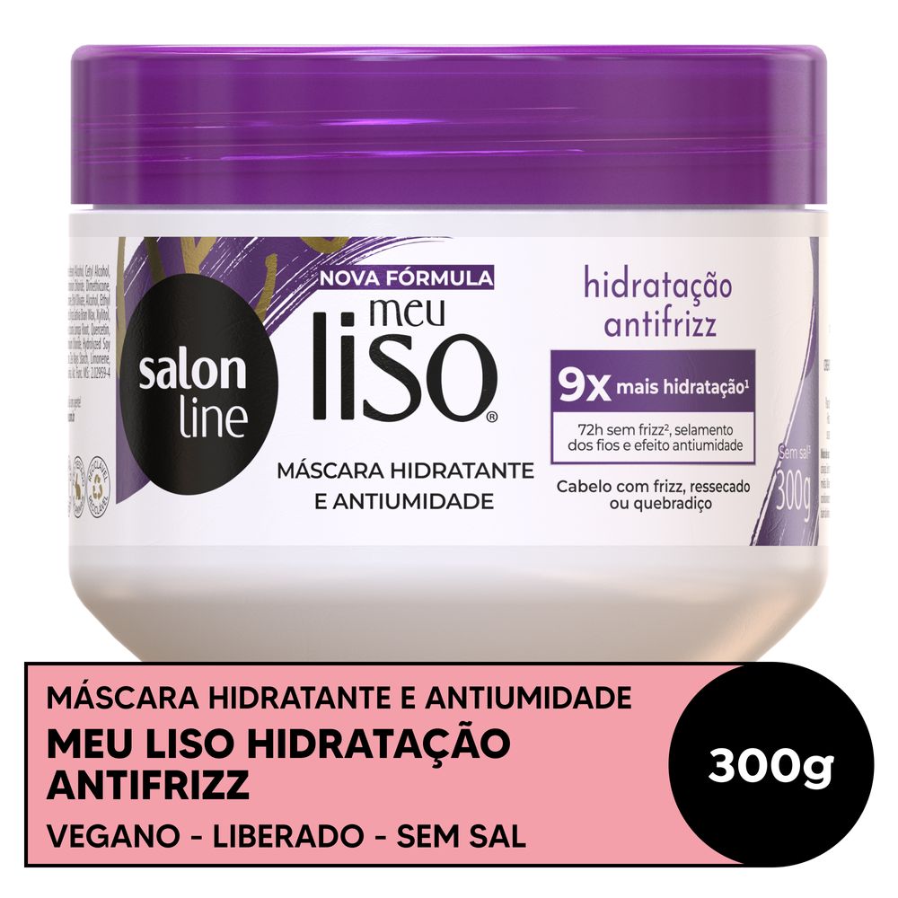 Máscara Ultra-Hidratante Salon Line Meu Liso Antifrizz 300g