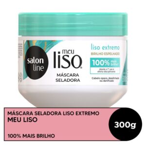 Máscara de Hidratante Meu Liso Extremo Brilho Espelhado Salon Line 300g