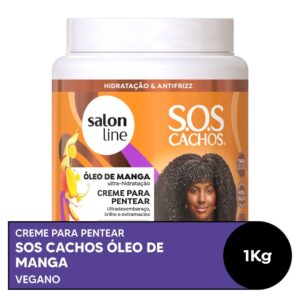 Creme para Pentear SOS Cachos Óleo de Manga Salon Line 1kg