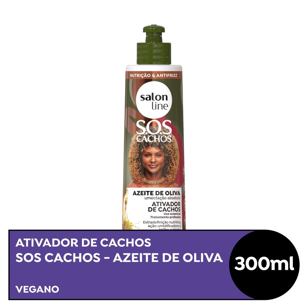 Ativador de Cachos Salon Line SOS Azeite de Oliva 300ml