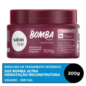 Máscara SOS Bomba Ultra Hidratação Reconstrutora Salon Line 300g