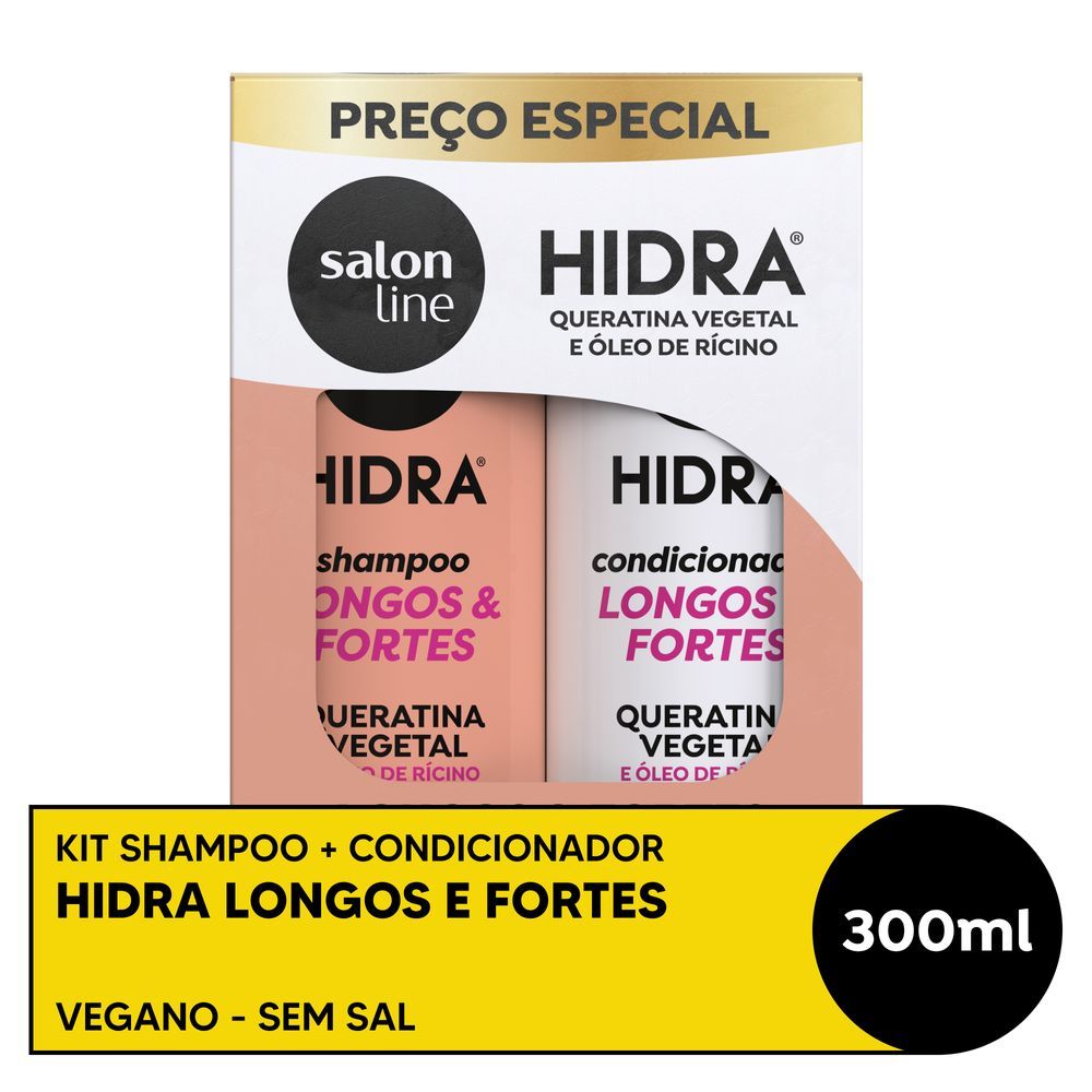 Kit Shampoo + Condicionador Hidra Longos e Fortes 300ml