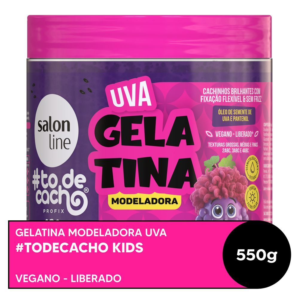 Gelatina Modeladora #todecacho Kids Salon Line 550g