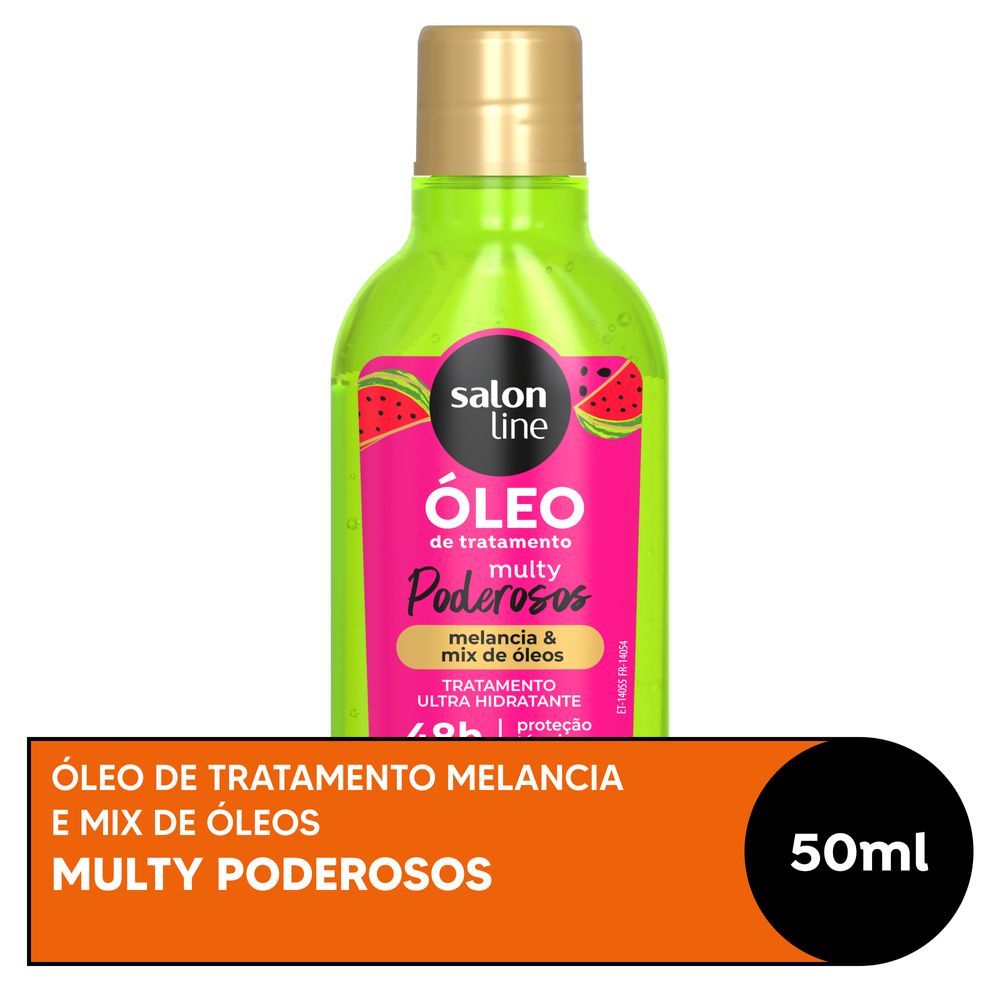 Óleo Reparador Cachos dos Sonhos Multy Poderosos Ação Antifrizz Salon Line 50ml