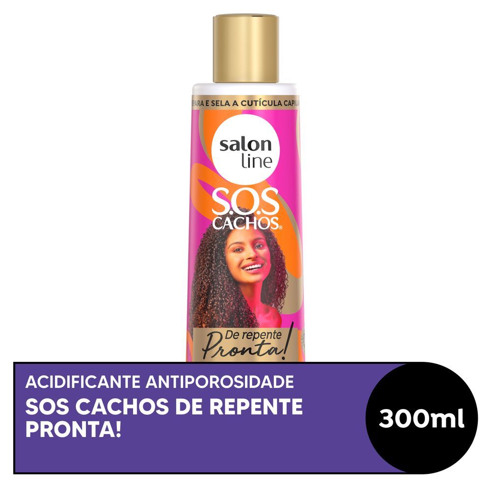 Acidificante SOS Cachos De Repente Pronta! Super Brilho Salon Line 300ml