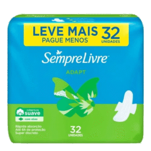 Absorvente Sempre Livre Adapt Plus Lv 32 Pg 24 Suave Com Abas