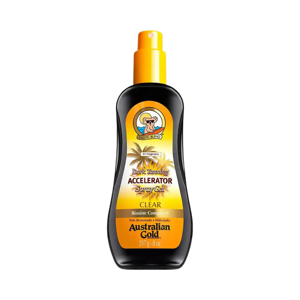 Acelerador de Bronzeado Australian Gold Clear Spray Gel 237g