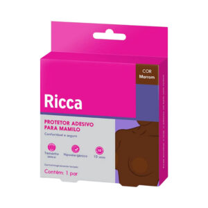 Adesivo Ricca para Mamilos Reutilizável Marrom