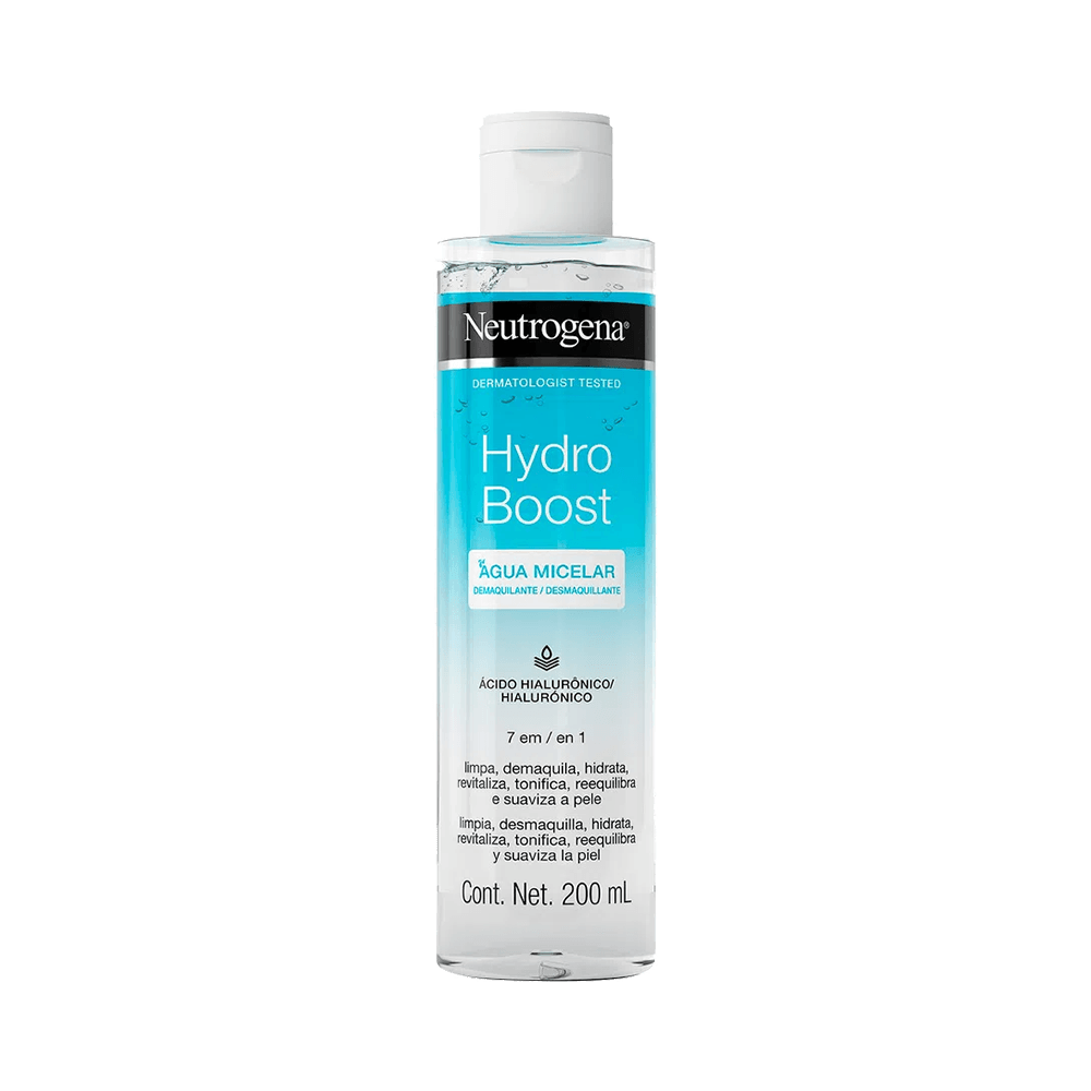 Água Micelar Neutrogena Hydro Boost 7 em 1 200ml para limpeza