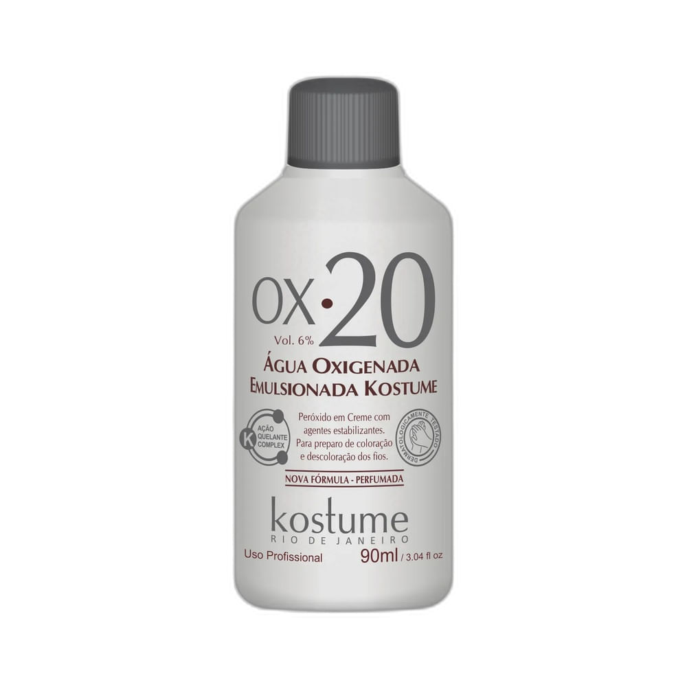 Água Oxigenada Emulsionada Kostume 20 Volumes 90ml
