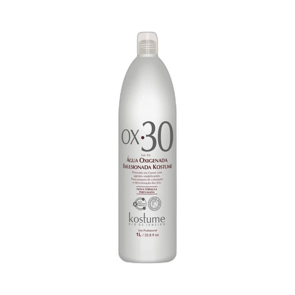 Água Oxigenada Emulsionada Kostume 30 Volumes 1L