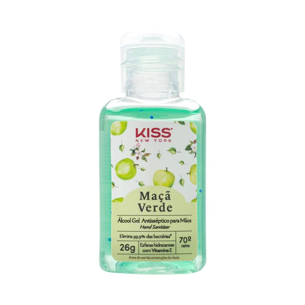 Álcool em Gel Kiss New York Maçã Verde 26g