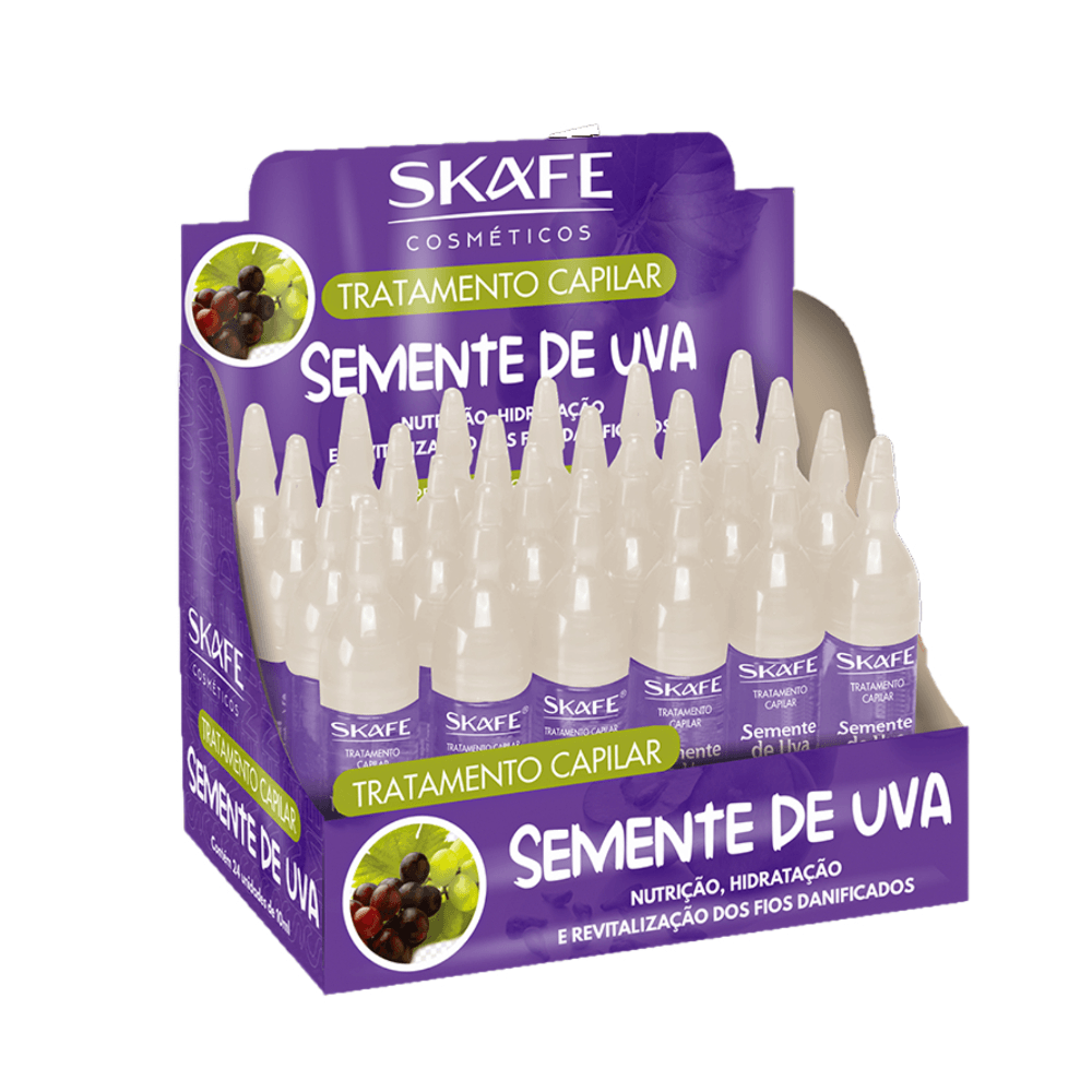 Ampola de Tratamento Capilar Skafe Semente de Uva 10ml
