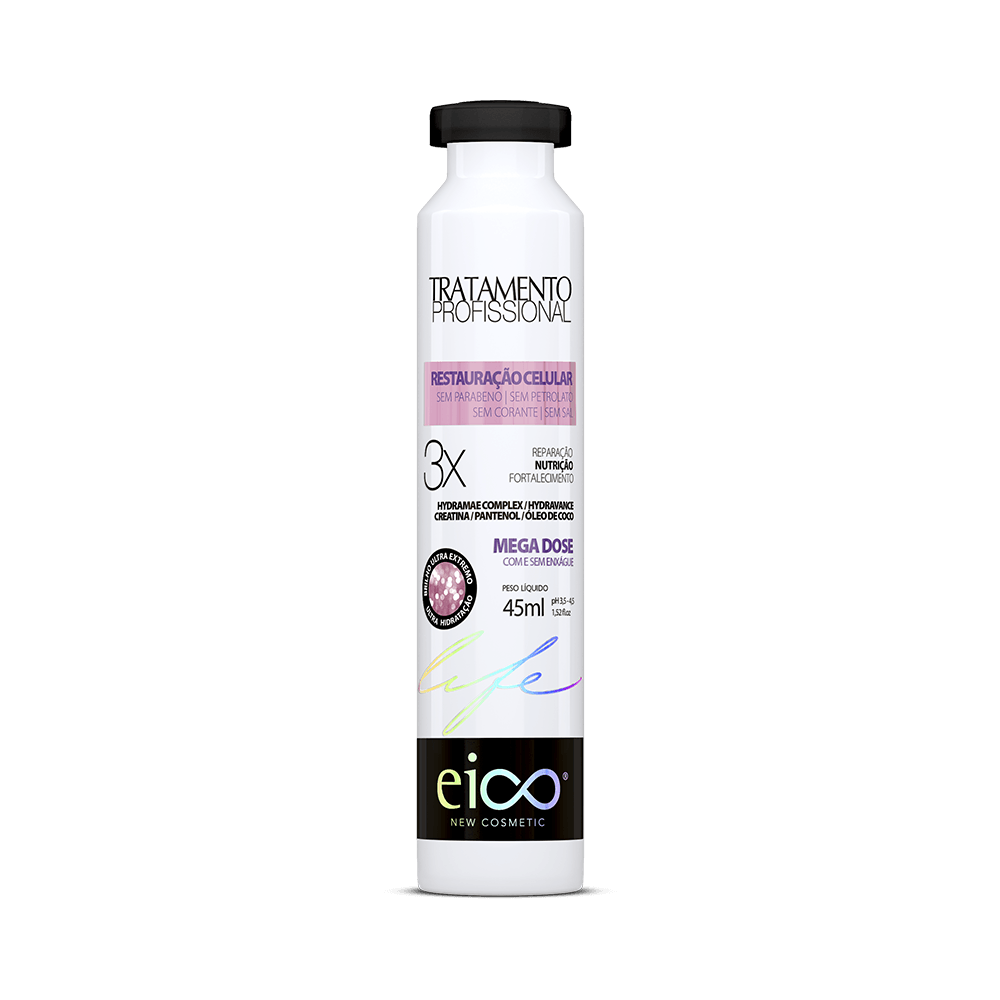 Ampola de Tratamento Eico Life Restauração Celular Mega Dose 45ml