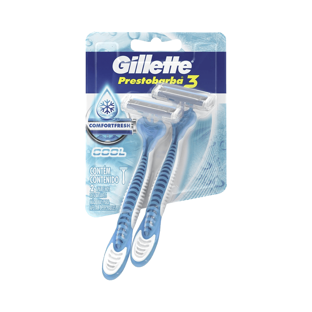 Aparelho de Barbear Gillette Prestobarba 3 Cool com 2 Unidades