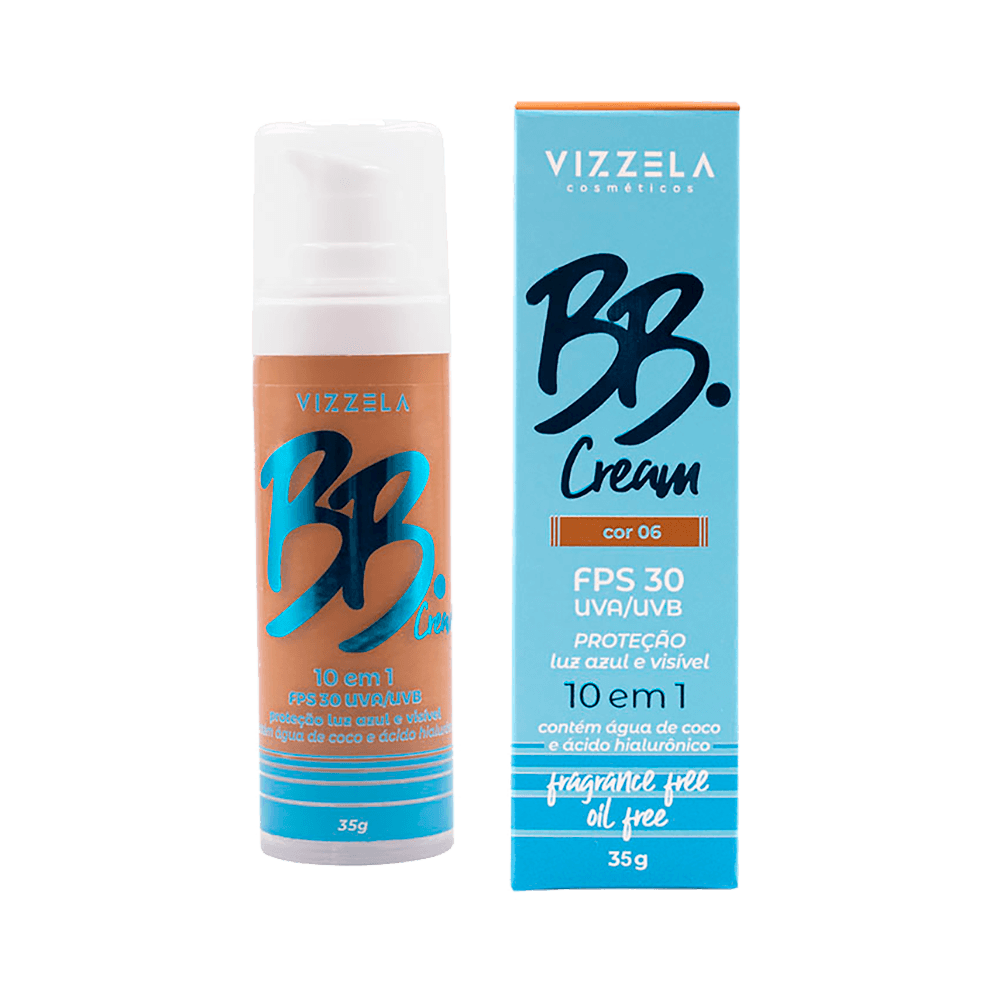 Base BB Cream Vizzela FPS30 Cor 06
