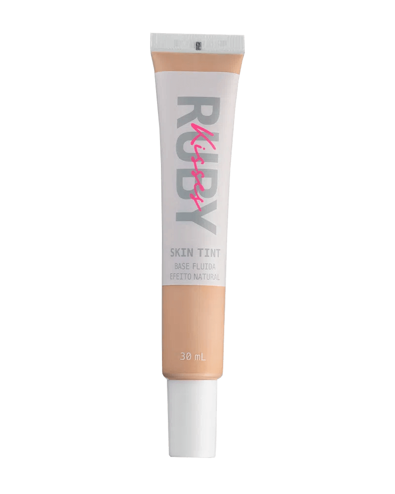 Base Ruby Kisses Fluida Skin Tint Efeito Natural 122 30ml