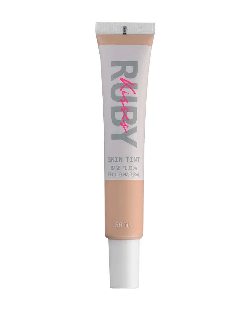 Base Ruby Kisses Fluida Skin Tint Efeito Natural 131 30ml