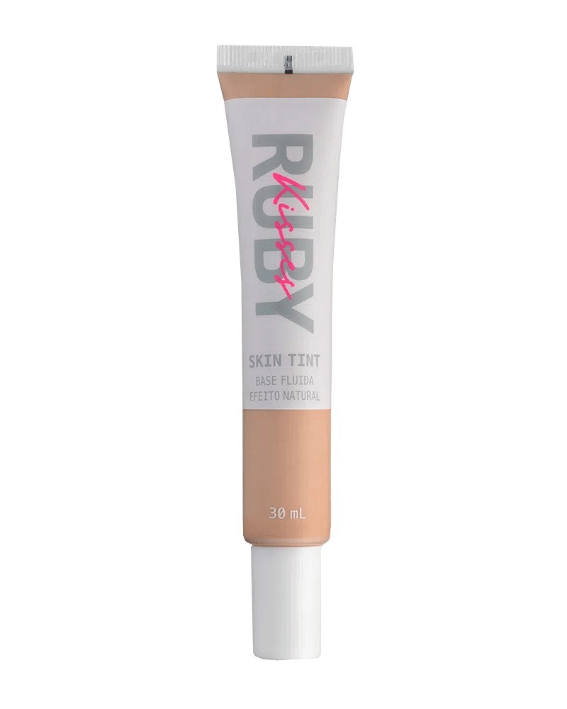 Base Ruby Kisses Fluida Skin Tint Efeito Natural 240 30ml