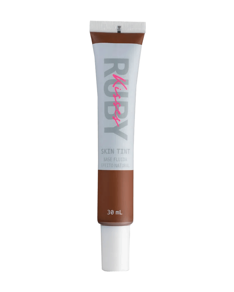 Base Ruby Kisses Fluida Skin Tint Efeito Natural 350 30ml