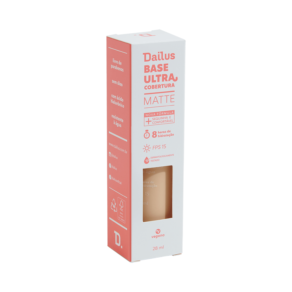 Base Líquida Dailus Ultra Cobertura D2 Claro
